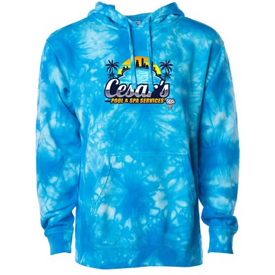 Independent Trading Co. Unisex Midweight Tie Dye Hooded Pullover