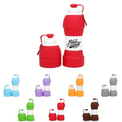 20oz Collapsible Silicone Water Bottle