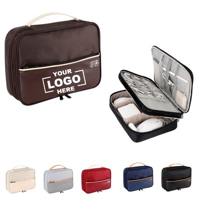 Portable Electronics Organizer Bag