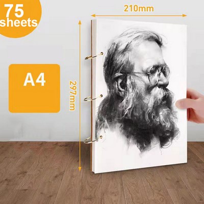 A4 Sketch Book 75 Sheets Loose Leaf Sketch Papers For Kids And Adults