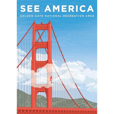 See America San Francisco Lined Notebook (Plastic Free Packaging)