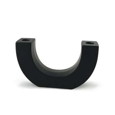 U-Shaped Ceramic Taper Holder, Black