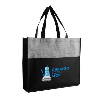 Non Woven Tote Bag - Full Color Transfer (15"x13"x4")