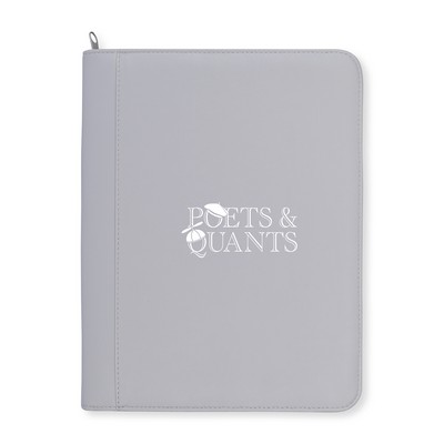 Morgan Executive Zippered Padfolio - Greystone