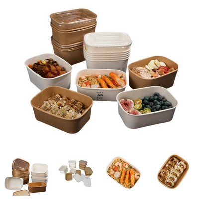 Disposable Kraft Paper Food Take Out Boxes