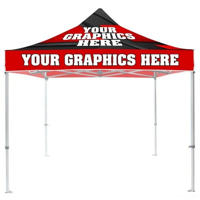 10ft x 10ft Standard Pop Up Tent with Sublimation Logo