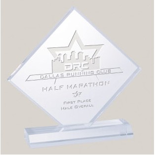 6" Square Diamond Acrylic Award