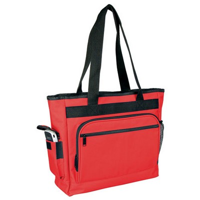 Zippered Tote Bag w/Briefcase