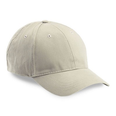 6 Panel Heavy Brushed Cotton Twill Cap W/ Looptape Closure