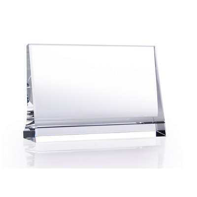 Crystal Horizontal Plaque Award, Small (5"x3")