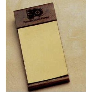 Walnut Post-it Note Holder (2j) 4.7"x2" 2"x3"