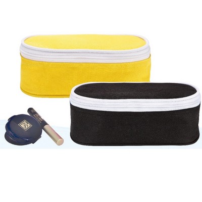 Oval Travel Cosmetic Bag