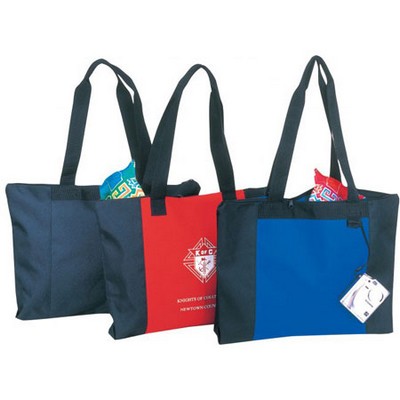 Convention Poly Zipper Tote Bag