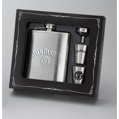 Jack Daniel's® Flask/Shot/Funnel Raised Logo Gift Set