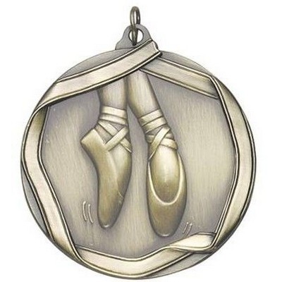 Medal "Ballerina" - 2-1/4" dia. Die Cast