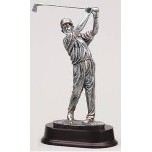 Male Swing Golfer Award - 10" Tall