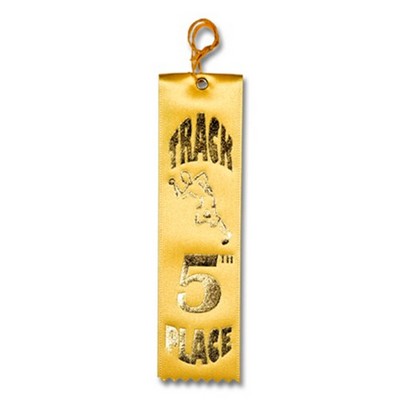 2"x8" 5th Place Stock Track Carded Event Ribbon