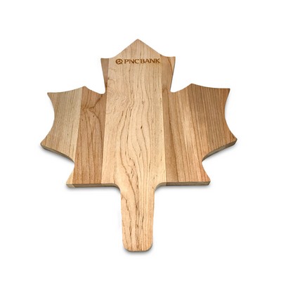 Maple Leaf Shaped Wood Cutting Board