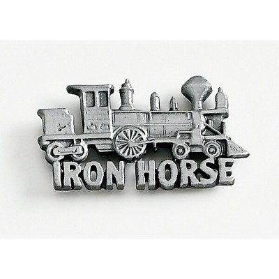 Train (Iron Horse) Marken Design Cast Lapel Pin (Up to 1 1/4")