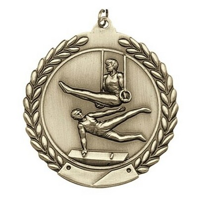 Medals, "Gymnastics, Male" - 1 3/4" Die Cast