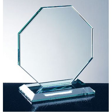 Octagon W/ Slant Edge Base Award (Large)