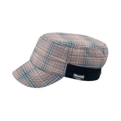 Fashion Plaid Winter Army Cap