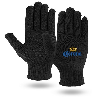 Black Knit Freezer Gloves