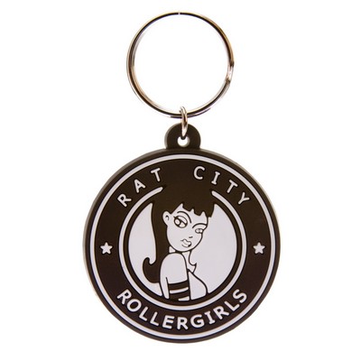 Soft PVC Key Tag 2D on 1 Side (Up to 1.55" Diameter)