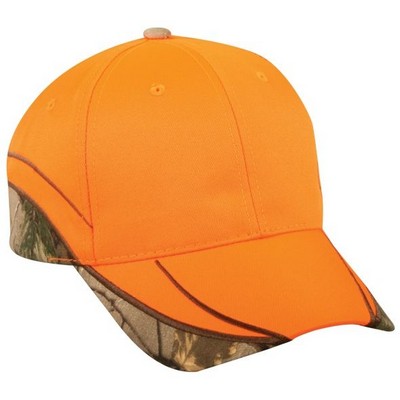 Blaze Orange Cap w/Camo Inserts