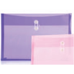 Purple Poly Envelope w/Button String Closure (13" x 9 ¾" x 1 1/8")