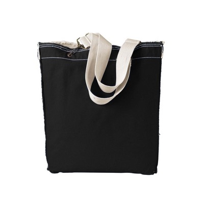 Authentic Pigment Direct-Dyed Raw-Edge Tote