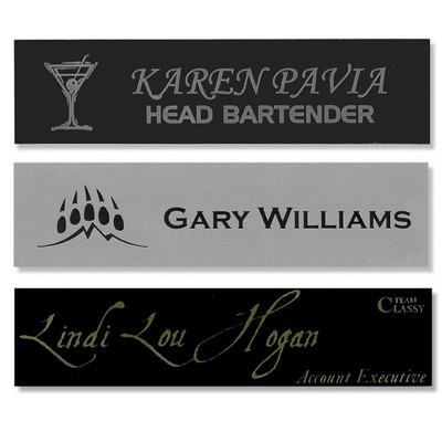 Engraved Metal Name Plate (2"x8")