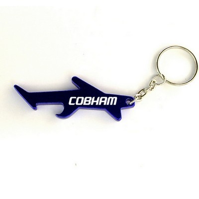 Airplane Aluminum Bottle Opener w/Keychain (2 Week Production)