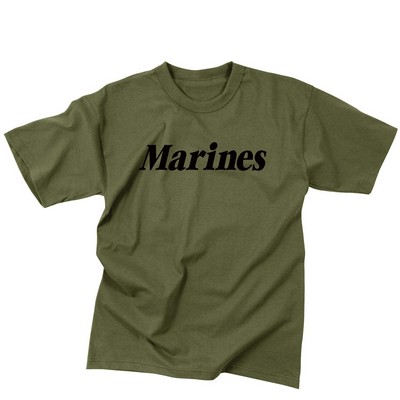 Military Olive Drab 'Marines' Training T-Shirt (2XL)