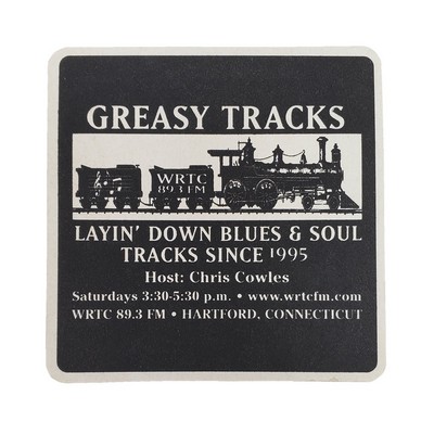 4" Square 80pt Heavyweight Pulp Board Coaster