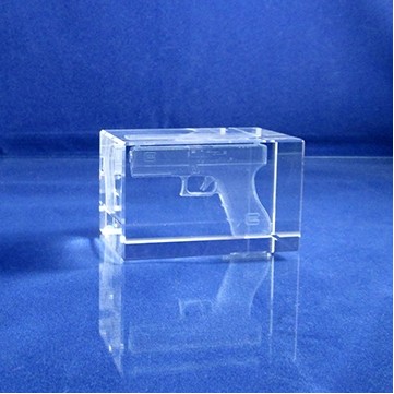 Optical Crystal Rectangle Award (2"x2"x3 1/4")