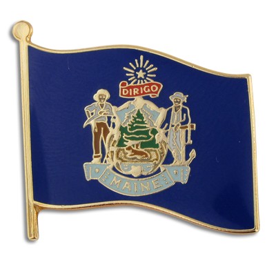 Maine State Flag Pin