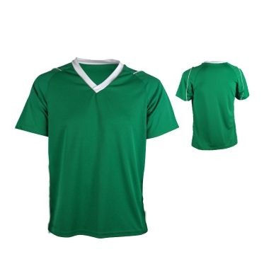 Youth Dazzle Cloth Soccer Jersey Shirt w/ Contrasting Sleeve Piping