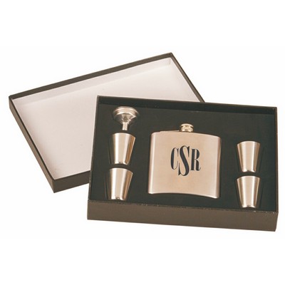 Stainless Steel Flask Gift Set