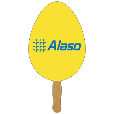 Egg Auction Hand Fan Full Color