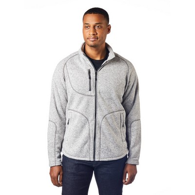 Men's Ashton Sweater-Knit Fleece Jacket