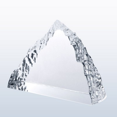 Crystal Peak Iceberg Award with Clear Edge, 4-1/8"x3-1/2"