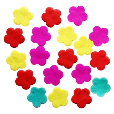 Flame Retardant Flower Shaped Paper Confetti