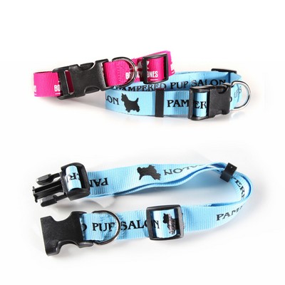 3/4" W x 14" L - Flat Polyester Dog Collar