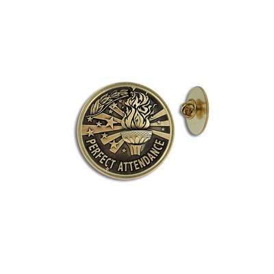 1" Perfect Attendance Lapel Pin