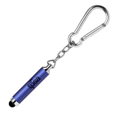 Stylus Keychain with Carabiner- Screen Imprinted