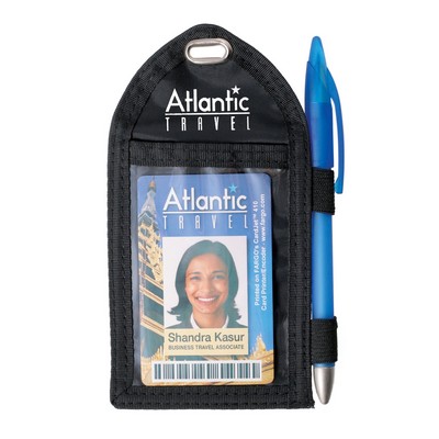 Nylon 2-Pocket Credential Wallets, 2.25" x 3.25"