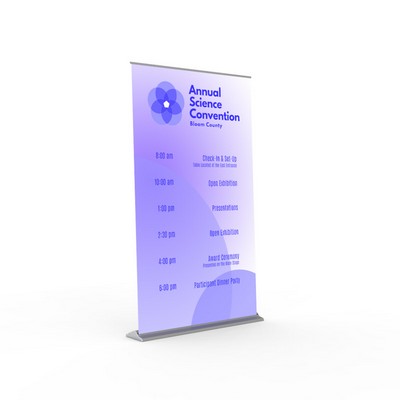 48"x80" Premier Retractable Vinyl Banner Stand