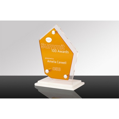 ASPIRE: Acrylic Transparent Desk Award (4-5/8" x 6½" x 3")