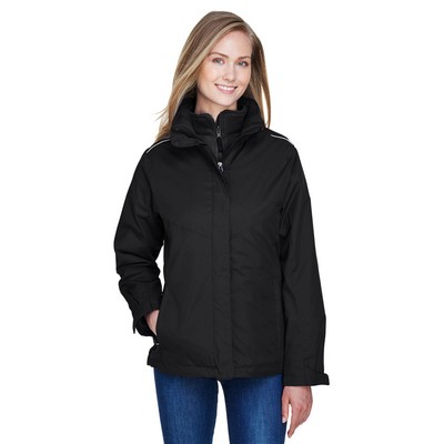 CORE 365 Ladies' Region 3-in-1 Jacket with Fleece Liner